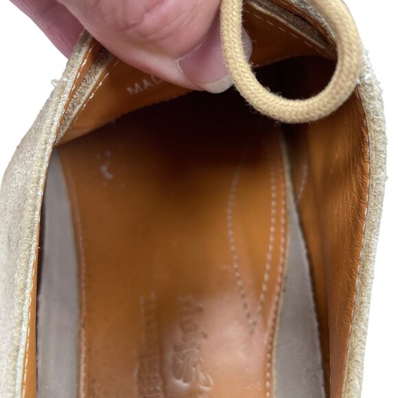 David Wilson Mens tan suede Lace-Up Oxfords dress shoes Size 9.5D SKU 9436 - Picture 7 of 14